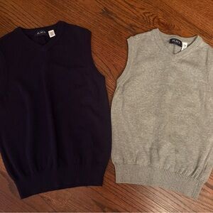 PLACE Boy’ Sweater Vest Set - Navy and Gray